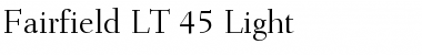 Fairfield LT Light Regular Font