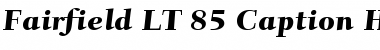 Fairfield LT CaptionHeavy Regular Font