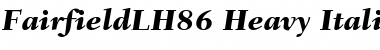 Download FairfieldLH86-Heavy Font