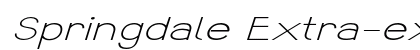 Springdale Extra-expanded Italic Preview