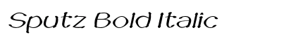 Sputz Bold Italic Preview