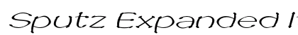 Sputz Expanded Italic Preview