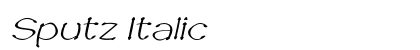 Sputz Italic Preview
