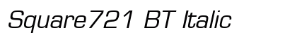 Square721 BT Italic Preview
