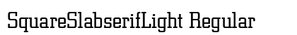 SquareSlabserifLight Regular preview
