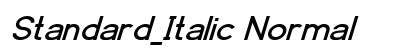 Standard_Italic Normal preview