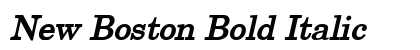 New Boston Bold Italic Preview