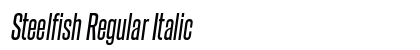 Steelfish Regular Italic Preview