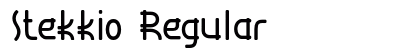 Stekkio Regular preview