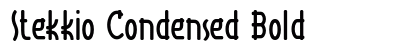 Stekkio Condensed Bold Preview