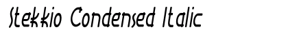 Stekkio Condensed Italic Preview