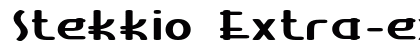 Stekkio Extra-expanded Bold Preview