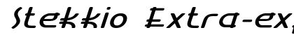 Stekkio Extra-expanded Italic Preview