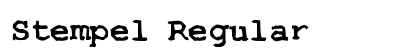 Stempel Regular preview