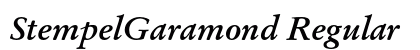 StempelGaramond Regular Preview