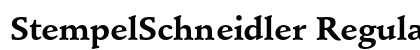 StempelSchneidler Regular preview