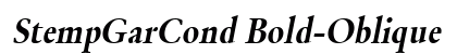 StempGarCond Bold-Oblique Preview