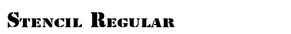 Stencil Regular Preview