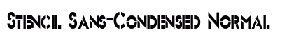 Stencil Sans-Condensed Normal preview