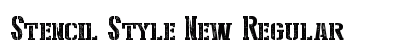 Stencil Style New Regular preview