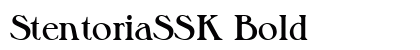 StentoriaSSK Bold preview