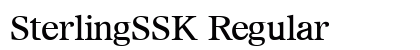 SterlingSSK Regular preview