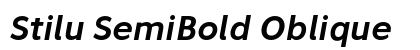 Stilu SemiBold Oblique Preview