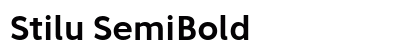 Stilu SemiBold Preview