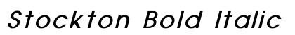 Stockton Bold Italic Preview