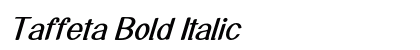 Taffeta Bold Italic Preview