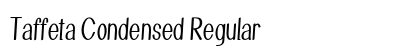 Taffeta Condensed Regular Preview