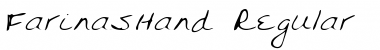 FarinasHand Regular Font