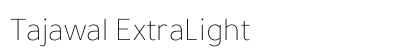 Tajawal ExtraLight Preview