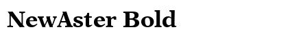 NewAster Bold preview