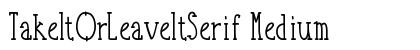 TakeItOrLeaveItSerif Medium preview
