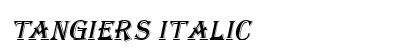 Tangiers Italic Preview
