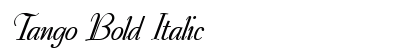 Tango Bold Italic Preview