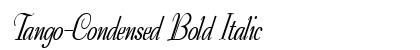 Tango-Condensed Bold Italic Preview