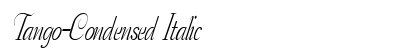 Tango-Condensed Italic Preview