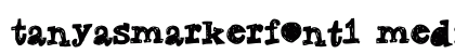 TanyasMarkerFont1 Medium preview