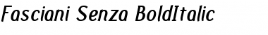 Fasciani-Senza Italic Font