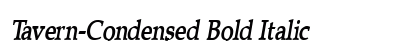Tavern-Condensed Bold Italic Preview