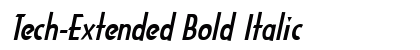 Tech-Extended Bold Italic Preview