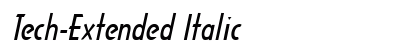 Tech-Extended Italic Preview