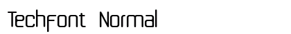 Techfont Normal preview