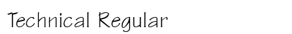 Technical Regular Font