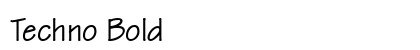 Techno Bold preview