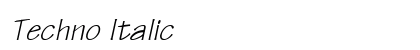 Techno Italic Preview