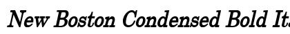 New Boston Condensed Bold Italic Preview