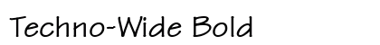 Techno-Wide Bold preview